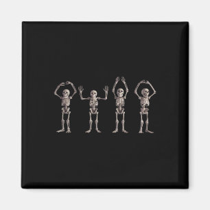 Funny O-h-i-o State Skeleton Lover Ohio Halloween Magnet