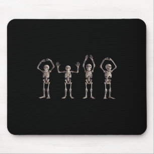 Funny O-h-i-o State Skeleton Lover Ohio Halloween  Mouse Mat
