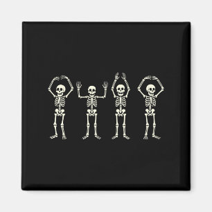 Funny O-h-i-o State Skeleton Ohio Vintage Hallowee Magnet
