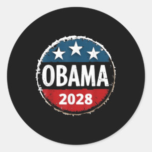 Funny Obama For President 2028 Obama 2028  Classic Round Sticker