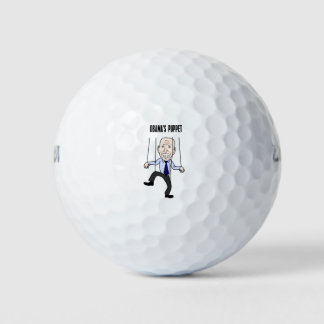 Funny Obama's Puppet Cartoon Golf Balls