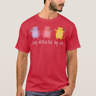 Funny Oboist Music Orchestra Cat Playing Oboe Inst T-Shirt