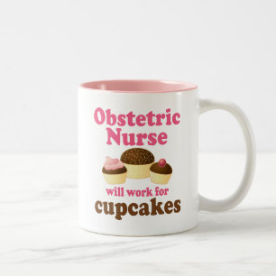 Funny Obstetric Nurse Two-Tone Coffee Mug