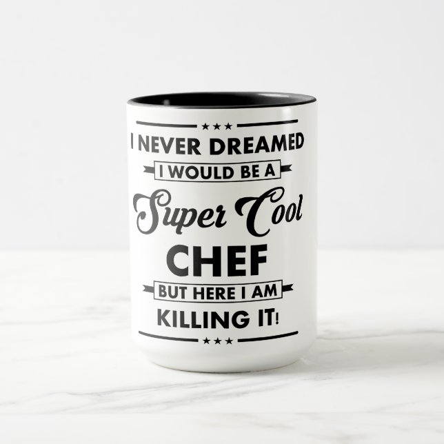 Funny Occupation/Profession Super Cool Chef Mug (Center)