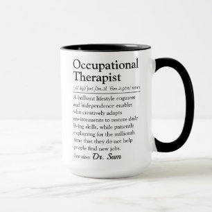 Funny Occupational Therapist Dictionary Definition Mug