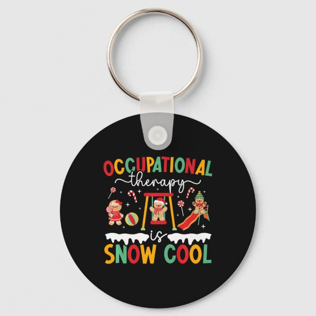 Funny Occupational Therapy Christmas Occupational  Key Ring (Front)