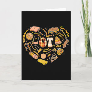 Funny Occupational Therapy Retro Autumn Leaves Tha Card