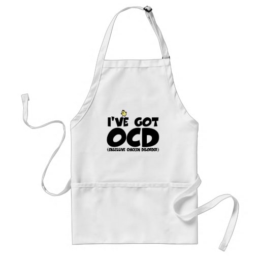 Image of Funny OCD chicken Standard Apron