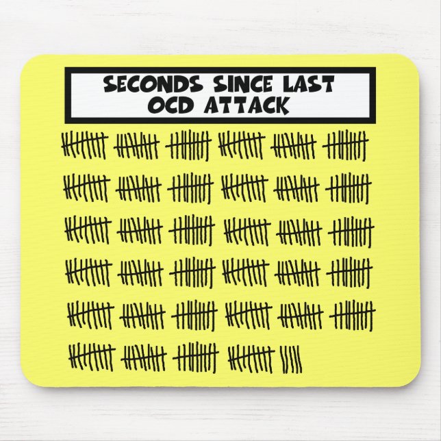 Funny OCD Mouse Mat (Front)