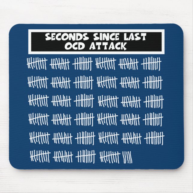 Funny OCD Mouse Mat (Front)