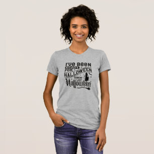 Funny October & Halloween Whimsical Typography T-Shirt