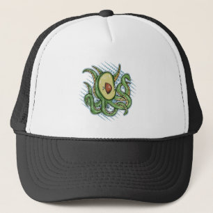 Funny Octopus Avocado Trucker Hat