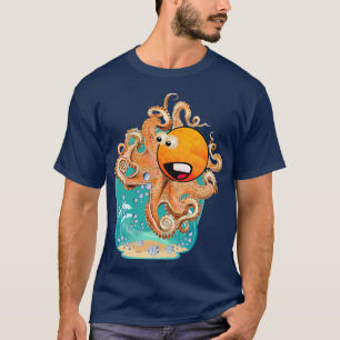Funny Octopus Bubbly Waters T-Shirt