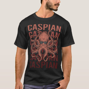 Funny Octopus - Caspian Name T-Shirt
