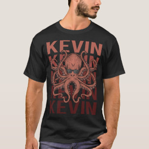 Funny Octopus - Kevin Name T-Shirt