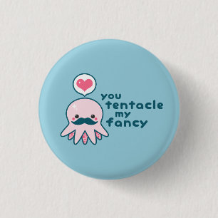 Funny Octopus Love Pun 3 Cm Round Badge