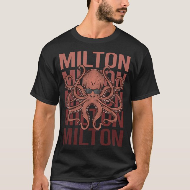Funny Octopus Milton T-Shirt (Front)
