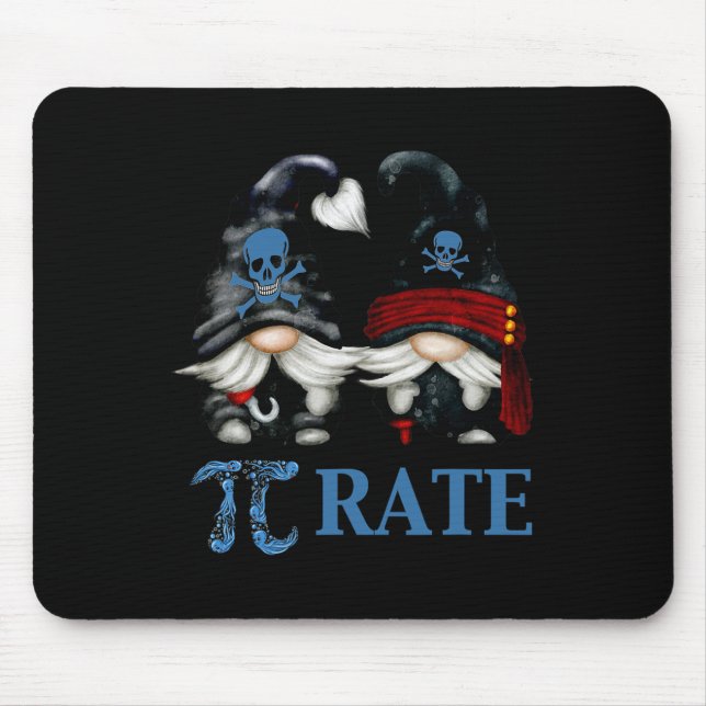 Funny Octopus Pi Day Symbol For Math Teacher Pirat Mouse Mat (Front)