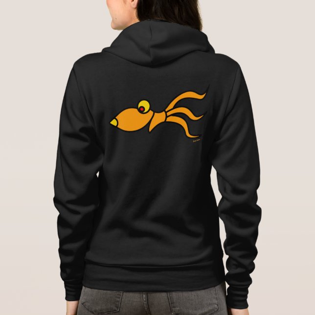 funny octopus zip hoodies (Back)
