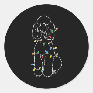 Funny Odle Christmas Tee Shirt - Cute Odle With Ch Classic Round Sticker