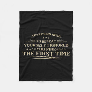 Funny Offensive Quotes Adult Humour Sarcastic Men Fleece Blanket