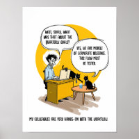 Funny Office Cat Humour Coworker Gift Work Meme