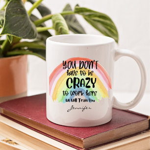Funny Office Crazy Workplace Personalised Coffee Mug