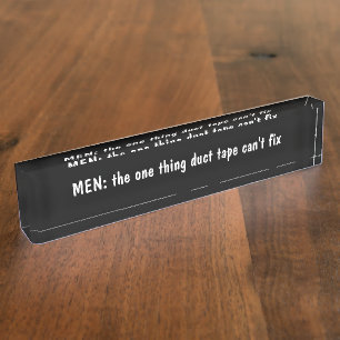 Funny Office Desk Name Plate For Women