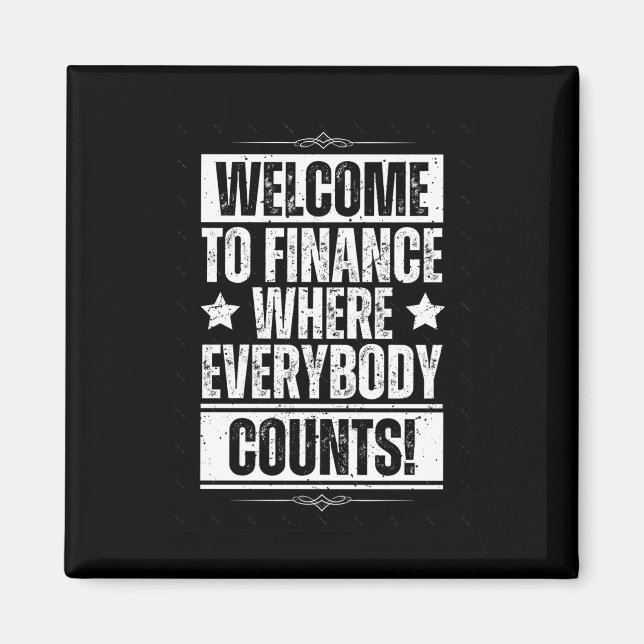 Funny Office Finance Sticker1  Magnet (Front)