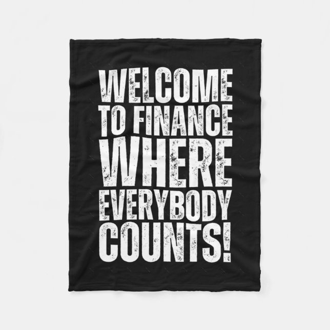 Funny Office Finance Sticker3  Fleece Blanket (Front)