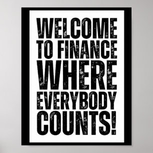 Funny Office Finance Sticker Poster