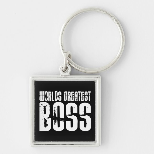 Funny Office Humour Bosses : World's Greatest Boss Key Ring (Front)
