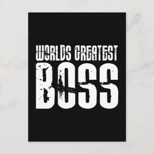 Funny Office Humour Bosses : World's Greatest Boss Postcard