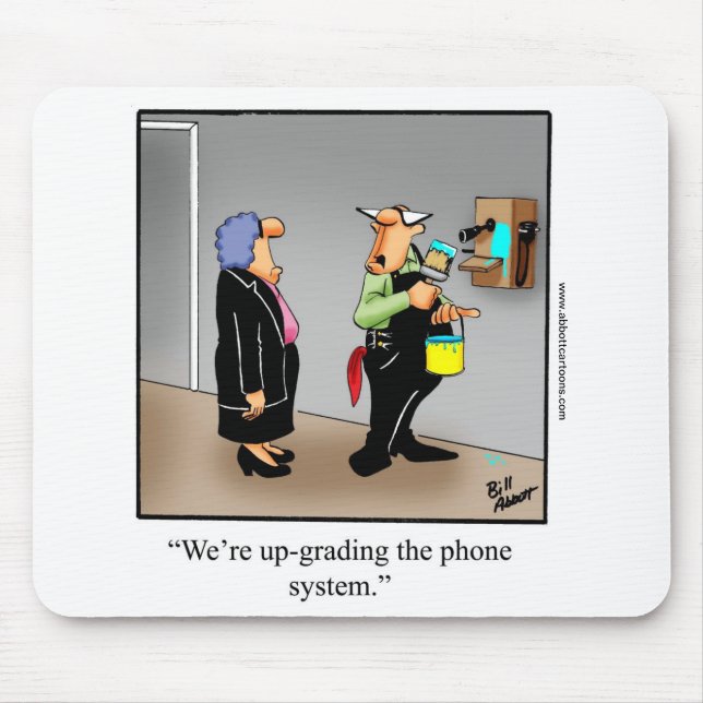 Funny Office Humour Mouse Pad Gift (Front)