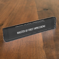 Funny Office Novelty Desk Name Plate