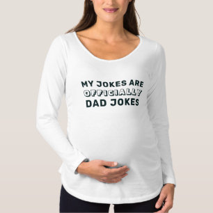 Funny Officially New Dad Daddy Jokes Father's Day Maternity T-Shirt