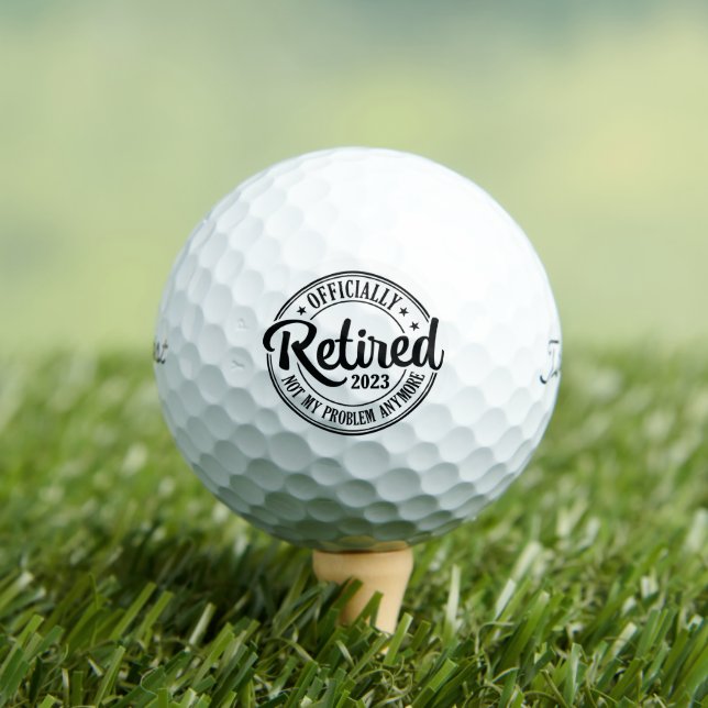 Funny Officially Retired 2023 Golf Balls (Insitu Tee)