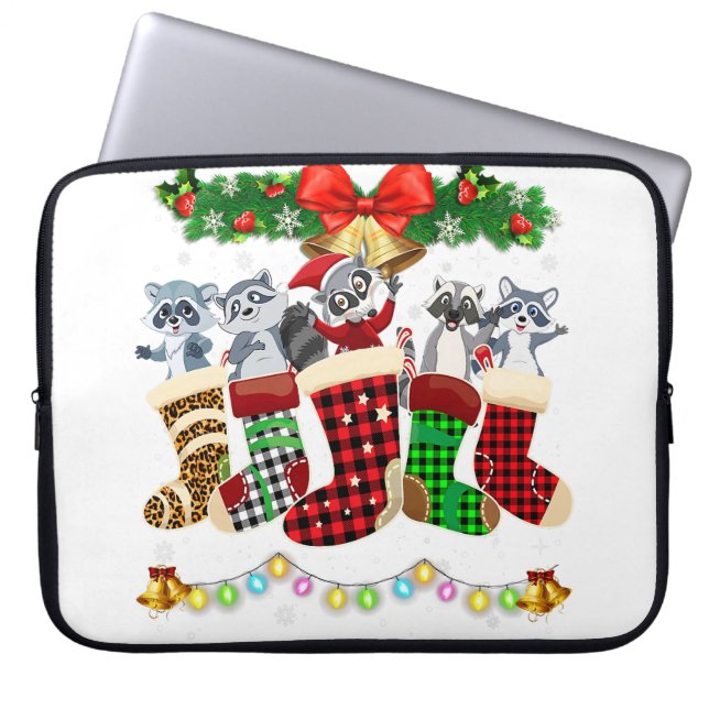 Funny Oh Christmas Bee Xmas Lights Men Women Boys  Laptop Sleeve (Front)