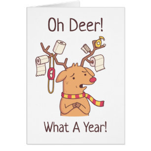 Funny Oh Deer, What A Year, Reindeer 2020