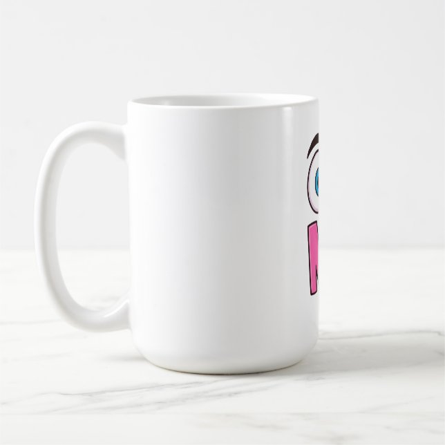Funny “Oh No” Cartoon Coffee Mug (Left)
