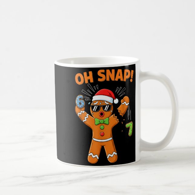 Funny Oh Snap 67 Six Seven Meme Gingerbread Men Wo Coffee Mug (Right)