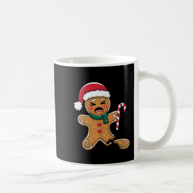 Funny Oh Snap Gingerbread Bakery Christmas Snacks  Coffee Mug (Right)
