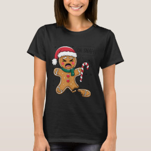 Funny Oh Snap Gingerbread Bakery Christmas Snacks  T-Shirt