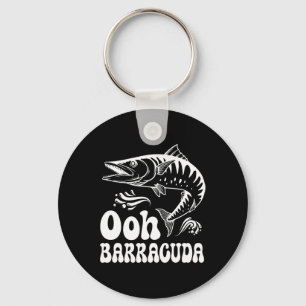Funny Ohh Rracuda Fishing For Rock Music Lovers Me Key Ring