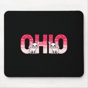 Funny Ohio Deer Midwestern Party O-h-i-o In Valent Mouse Mat