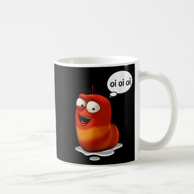 Funny Oi Oi Oi Red Worm Sarcastic Meme  Coffee Mug (Right)