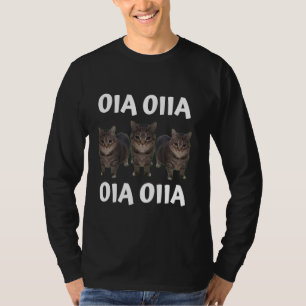 Funny oia oiia oiia Spinning Cat Meme Oia Oiiai Oi T-Shirt
