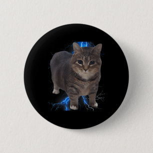 Funny Oiia Oiia Spinning Cat Meme Cat Brainrot  6 Cm Round Badge