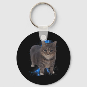 Funny Oiia Oiia Spinning Cat Meme Cat Brainrot  Key Ring