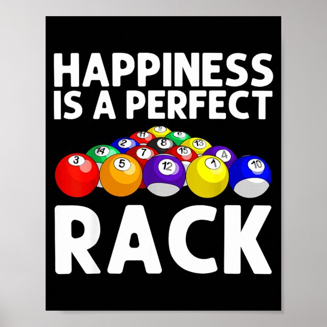 Funny Ol Design For Men Women Billiards Lover Ol P Poster (Front)